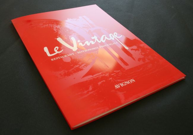 Menu LE VINTAGE en Polypropylène Rouge